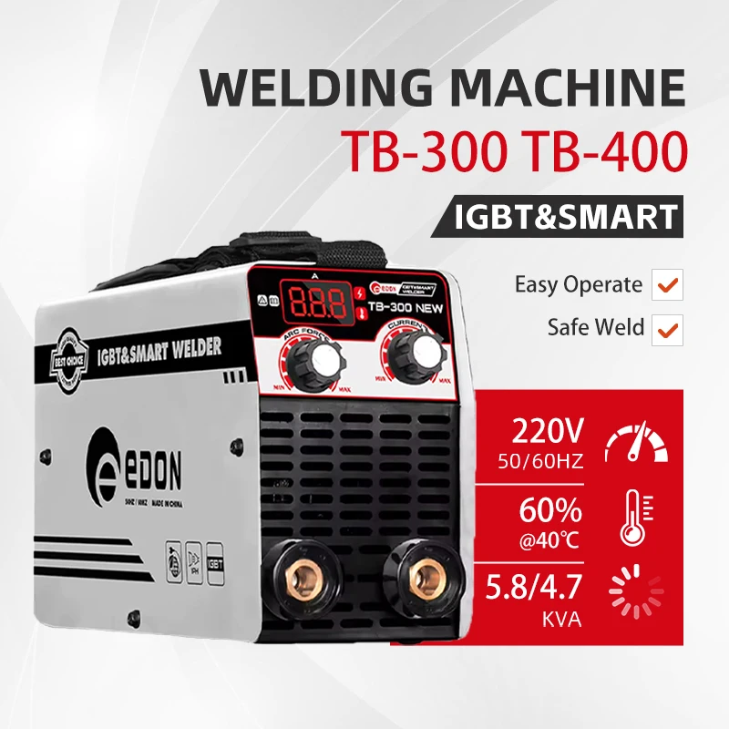 

EDON Maquina De Soldar Professional Portable 220V Igbt Smart Inverter Welding Machine Mma Arc Welder