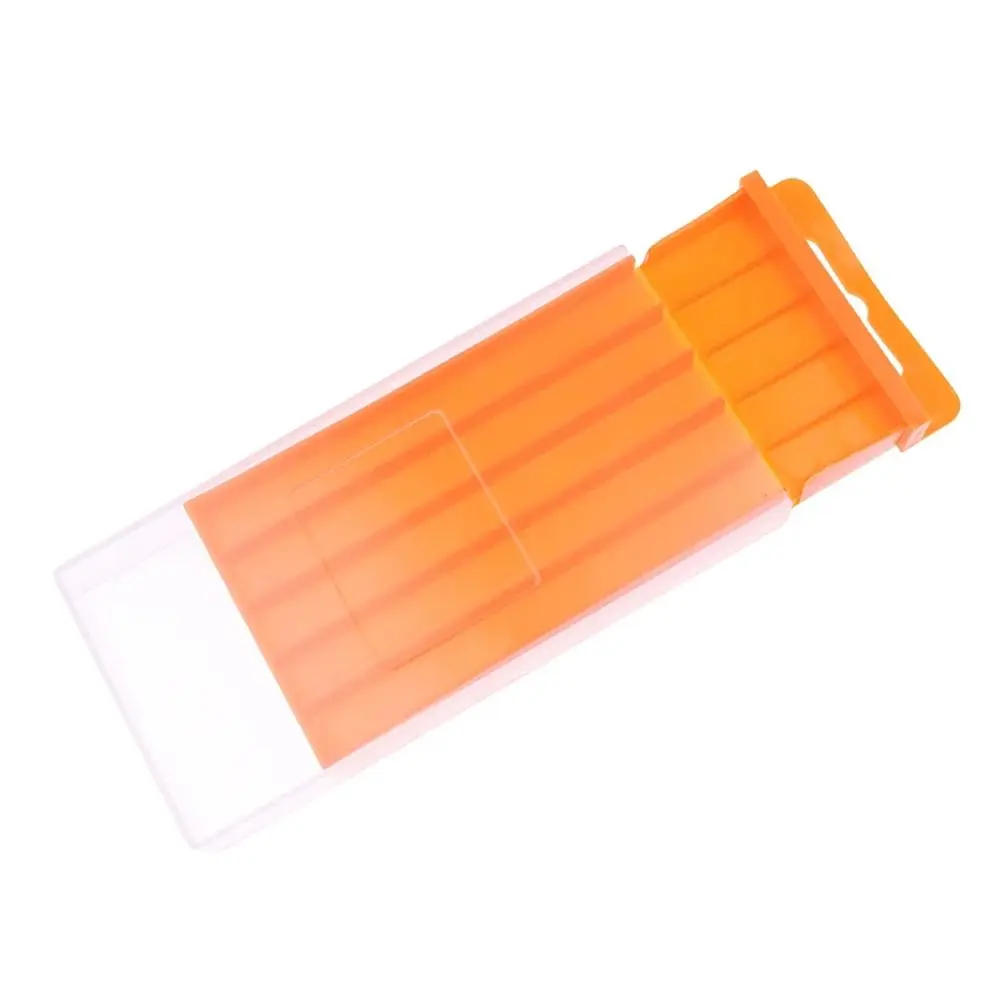 1Pcs Plastic Drill Bits Storage Box Orange Thickened Tool Parts Storage Case Pull-out Design Hardware Tool Box