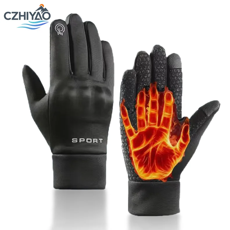 

CZHIYAO Warm Sports Winter Gloves for Men and Women Touch Screen Waterproof Gloves for Cycling Sports Driving Skiing Motorcycles