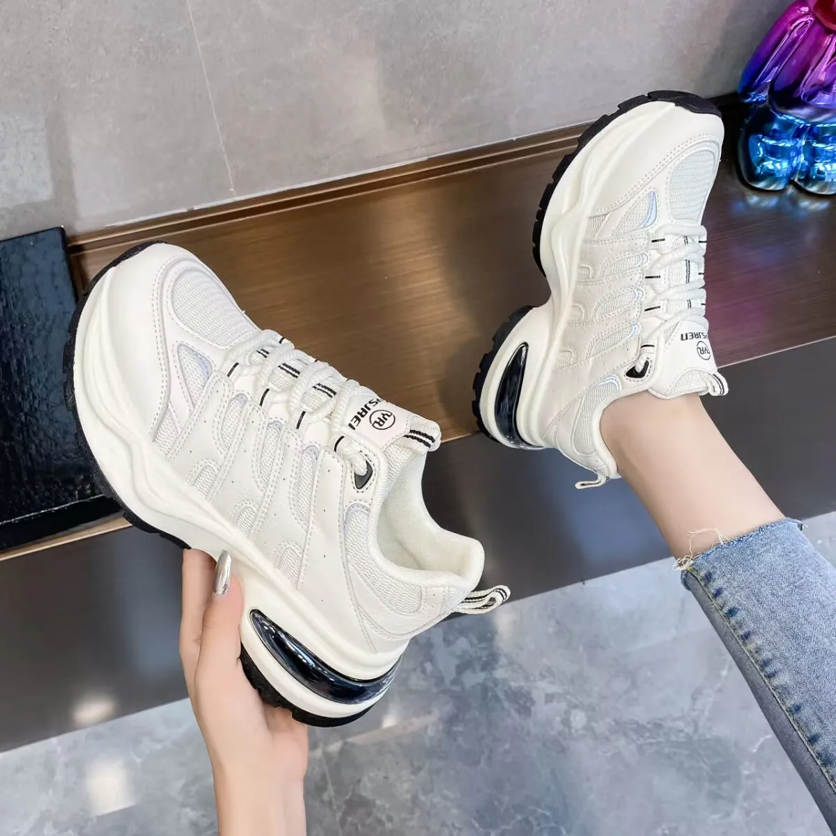 

2023 Sneakers Women Shoes Fashion Tennis Shoes Female Casual Shoes Ladies Sport Shoes Platform Hollow Out Shoes Zapatos De Mujer