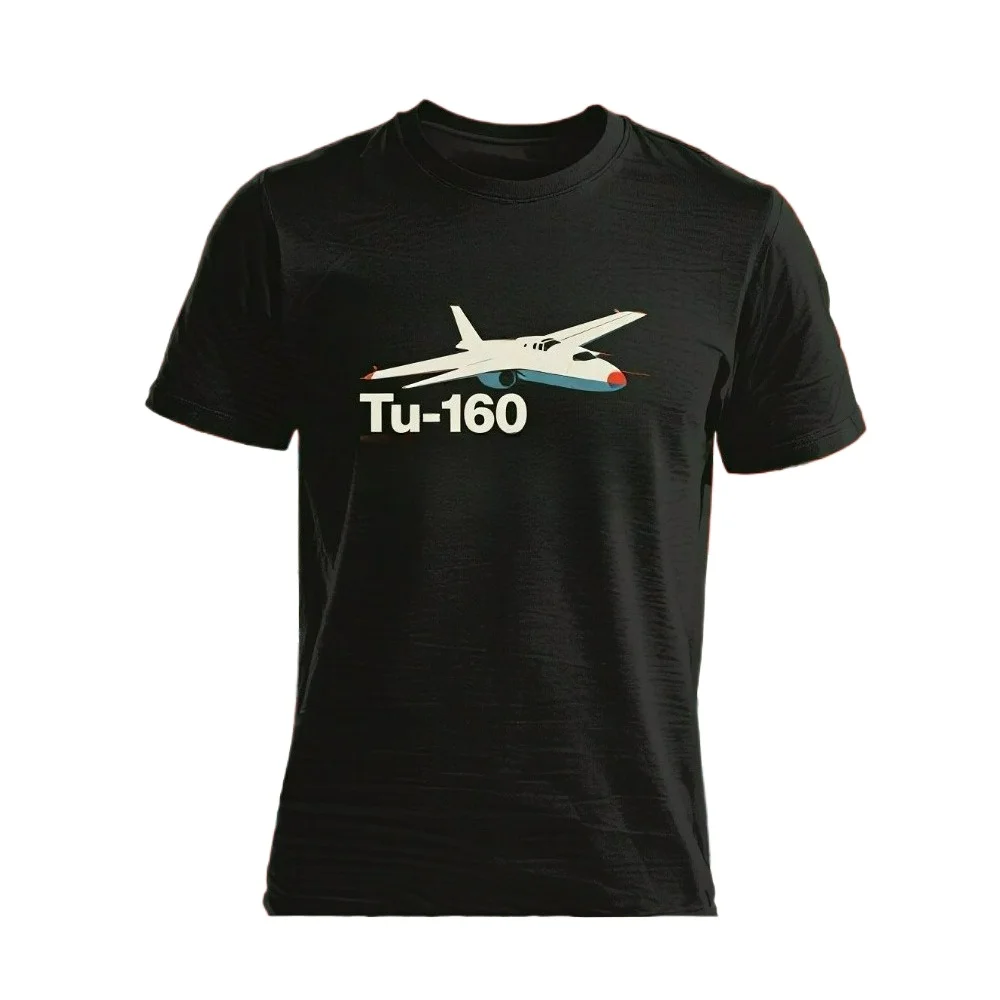 

Soviet Russia Tupolev Tu-160 Blackjack Heavy Strategic Bomber T-Shirt 100% Cotton O-Neck Short Sleeve Casual Mens T-shirt