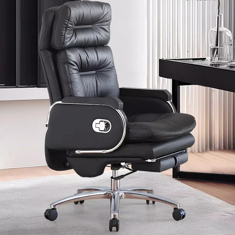 Luxurious Ergonomic Office Chairs Recliner Comfortable Adjust Mobile Office Chairs Sedentary Commerce Furniture Bürostuhl LLOC