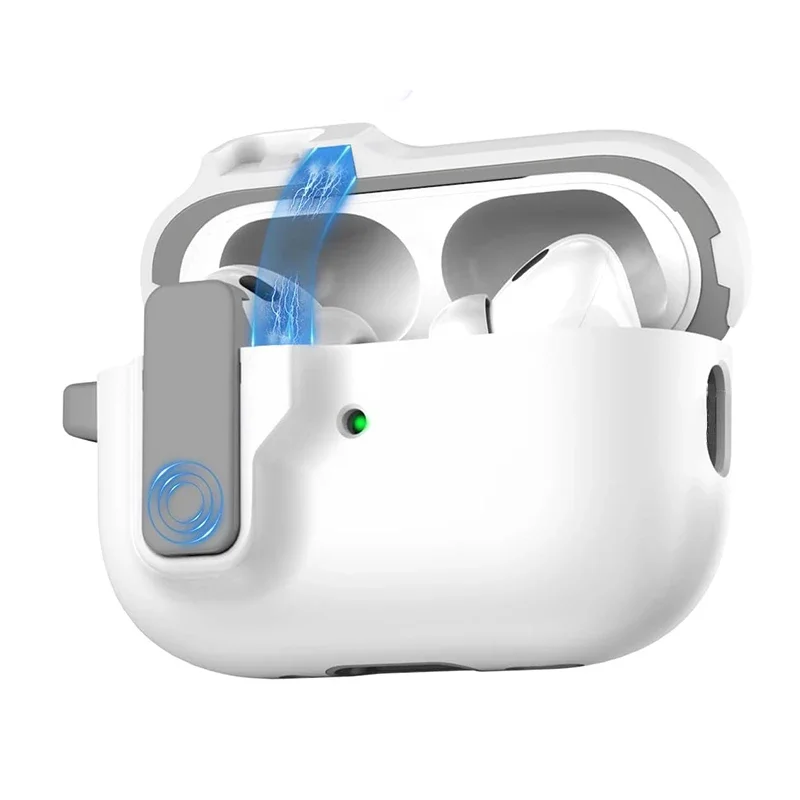 Compatible with Airpods Pro 2nd 1st Generation USB-C Auto Snap Switch and Secure Lock Clip Case Design Cover For Airpods 3 2