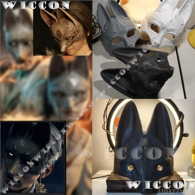 

Маска лисы Shimizu Hinako Kotoyuki Tsuneki Horro Game Косплей Японский мужчина JK Опора Хэллоуин Вечеринка Ролевая игра Подарки Аксессуары Cos