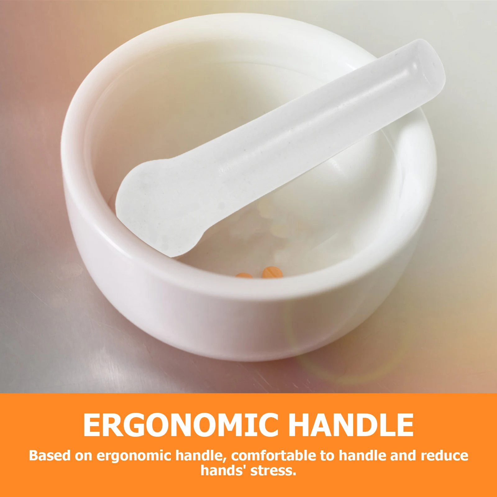 

Ceramic Pestle 10cm White Grinding Rod Manual Fermenting Food Tool Kitchen Utensil Garlic Crusher Sauerkraut for Stone