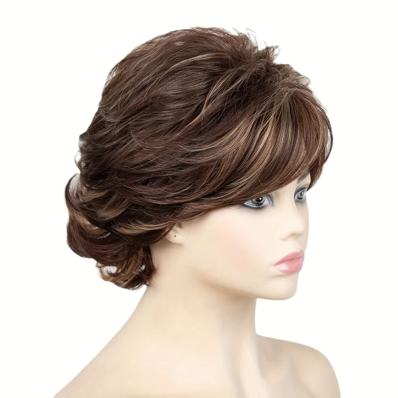 Women Short Straight Pixie Cut Synthetic for Daily Party Cosplay Wig