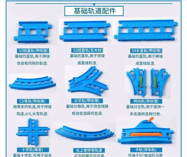 The scene track applies to brand electric train Construction Basic Tracks Accessories Scene build General Universal Tracks Toy