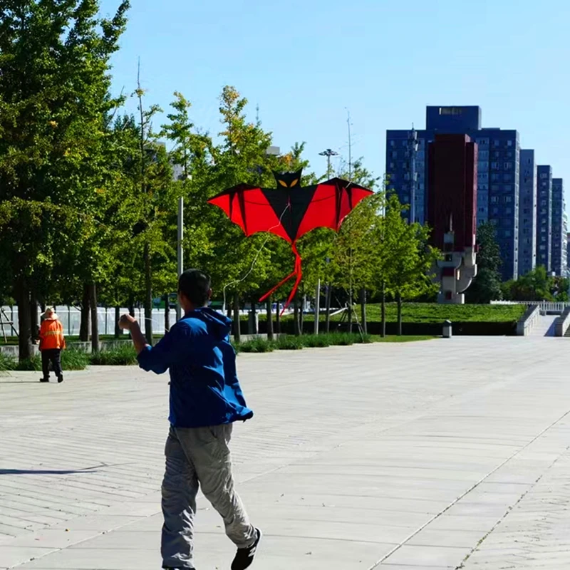 160 centimetri Pipistrello aquilone volare giocattolo per bambini aquilone gioco all'aperto spiaggia aquilone paracadute aquilone 3d vento foglio aquilone papalotes drago aquilone pesca