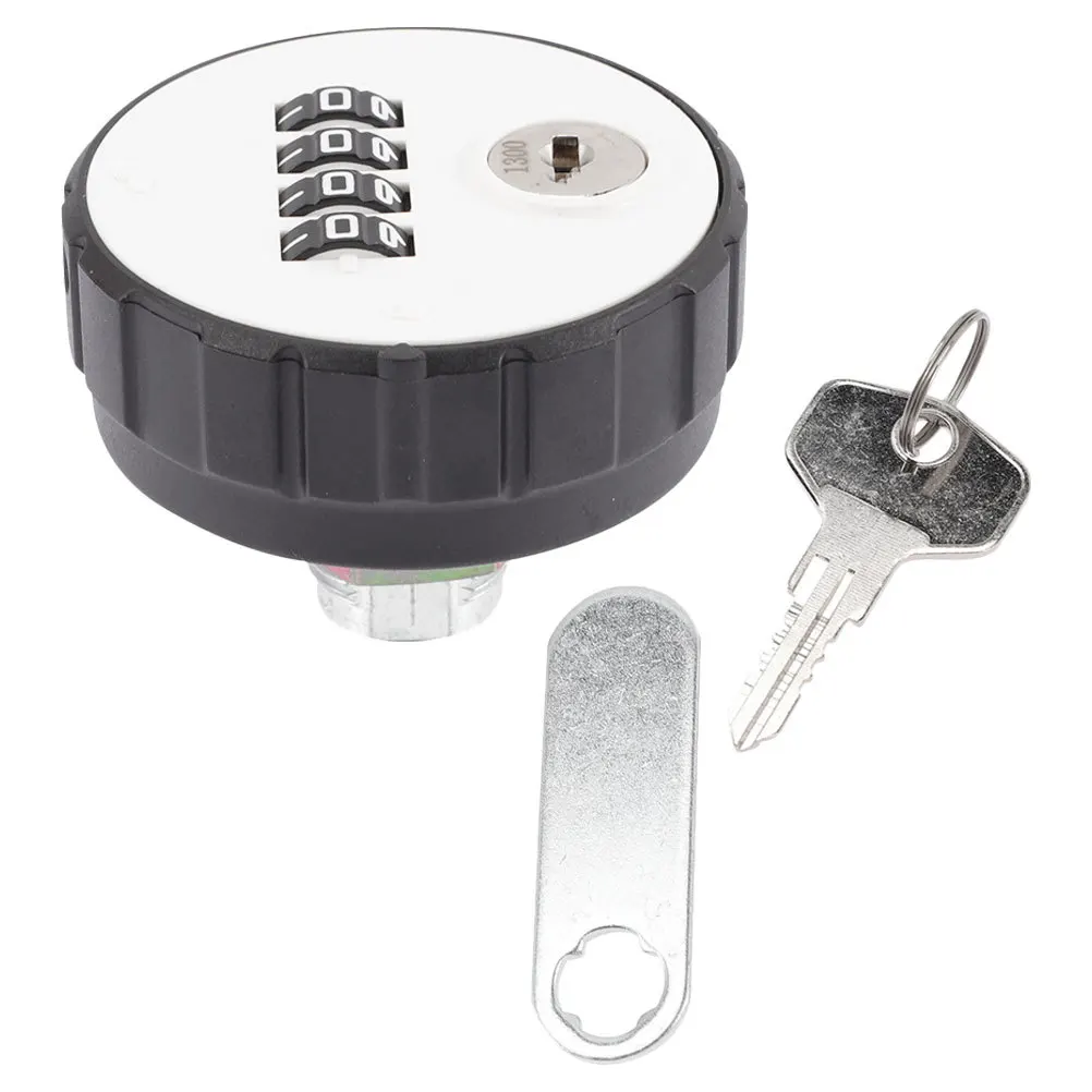 

Keyless Password Lock Black High Security 4 Dial Combination Code Lock Rotary Tongue Heavy Duty Metal Cabinet Drawer Locks
