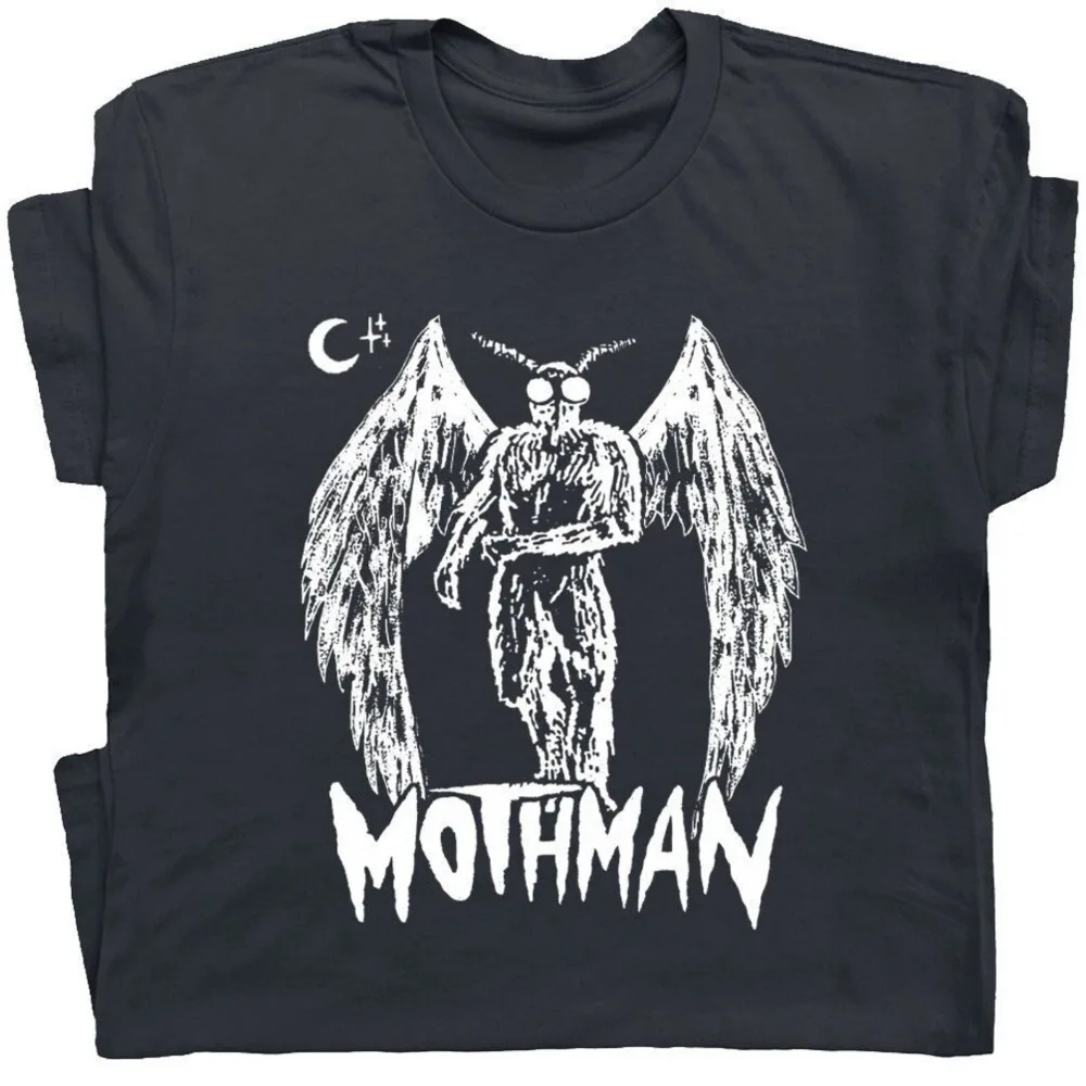 Mothman T Shirt Funny Cryptid Shirts for Men Women Ladies Guys Cool Gothic Horror Shirt Weird Strange Unusual Graphic Tee