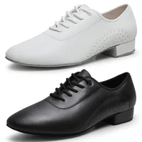 Nuevas de cuero blanco para hombre, zapatos de baile latino, salón de baile moderno, tango, zapatos de baile estándar nacional para hombre, zapatos deportivos para hombre
