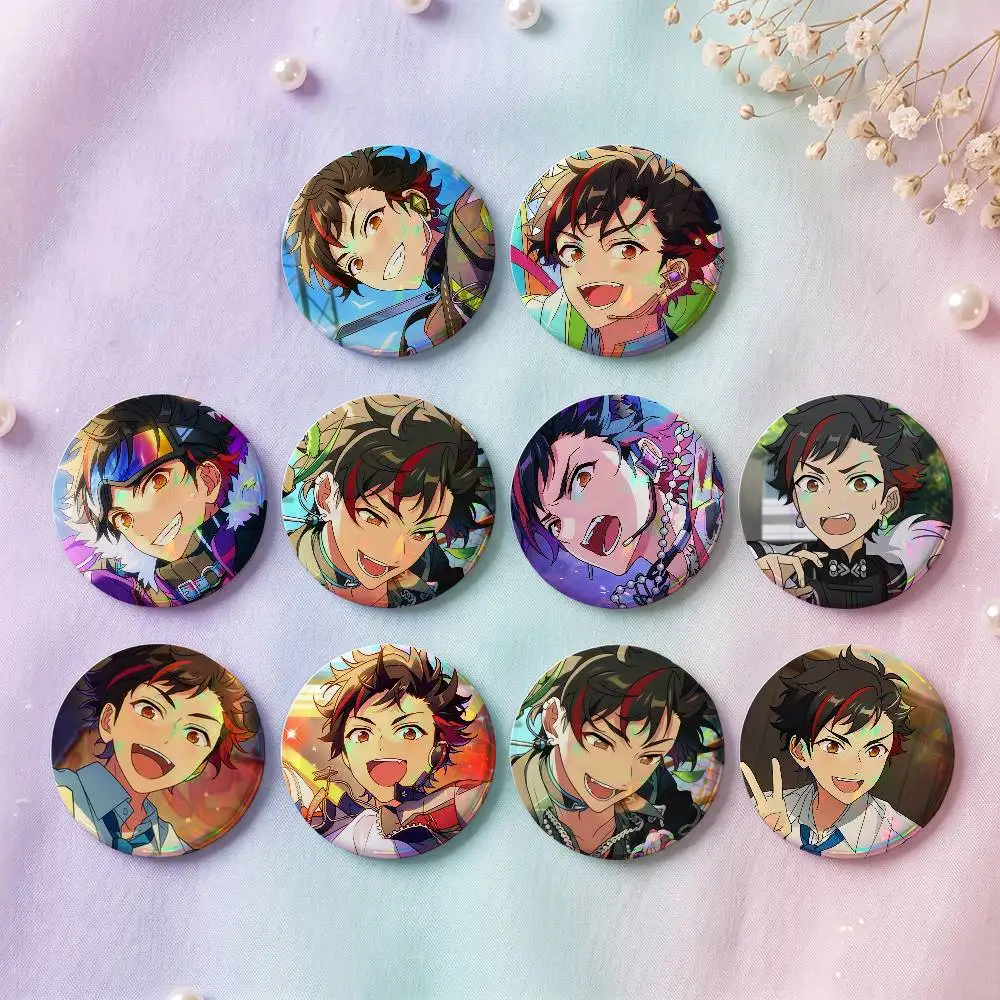 Tetora Nagumo Anime Figure Badges Button Round Creative Pin Brooch Badge Bag Decor Accessories Fans Collect Friends Gifts