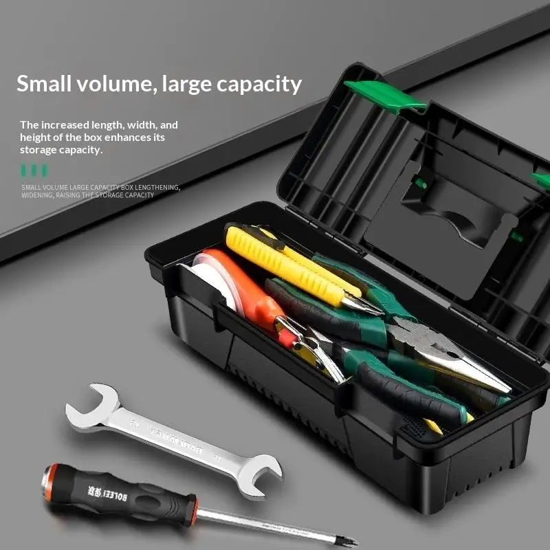 【CC】10Inch Tool Box Plastic Tool Storage Case For Carpentry Electrical Repairs Tool Handheld Toolbox Storage Box Plastic Toolbox