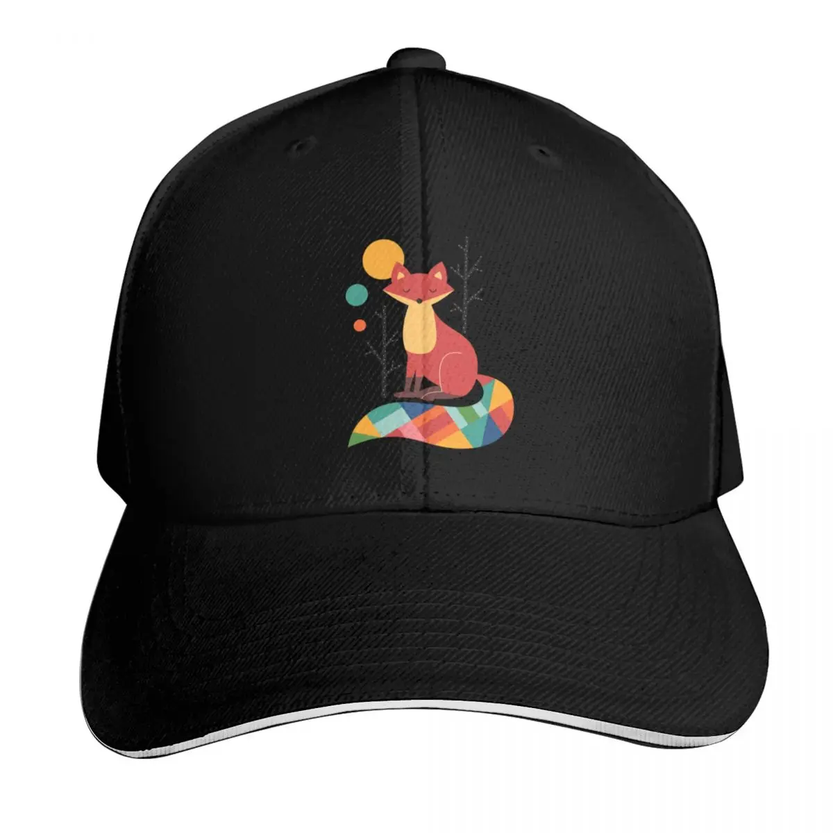 

Rainbow Fox Baseball Cap Big Size Hat Hat Baseball Cap Sports Cap Mens Tennis Women's