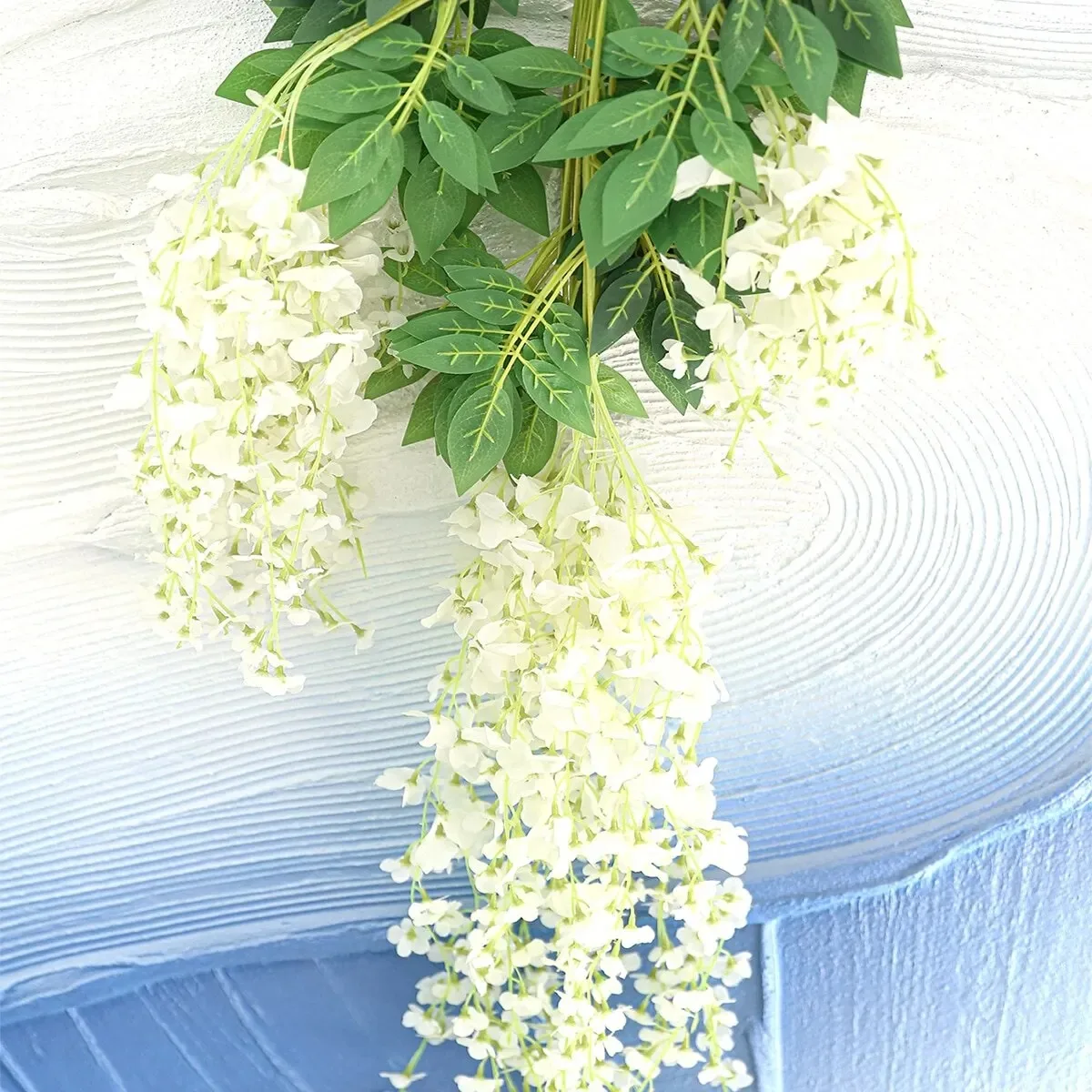 3 stücke künstliche Glyzinien Blumen Schnur hängen Girlande im Freien Hochzeit Garten Bogen Dekoration Home Party Dekor gefälschte Blume