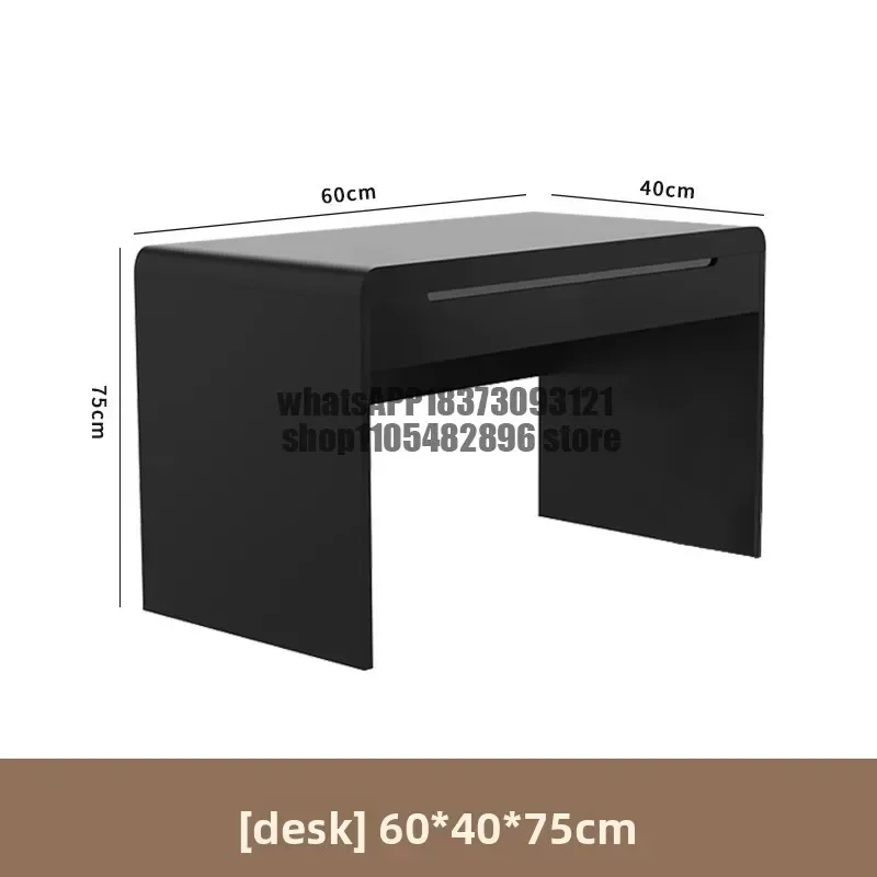 home black computer desk interior wood small apartment office desk minimalist storage mesas para computador workshop furniture