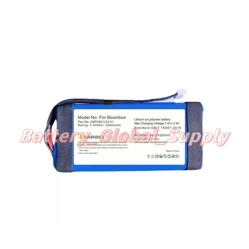 

For GSP0931134 01 Boombox1 Bluetooth Speaker Battery 7.4V 10000mAh 1 PCS New