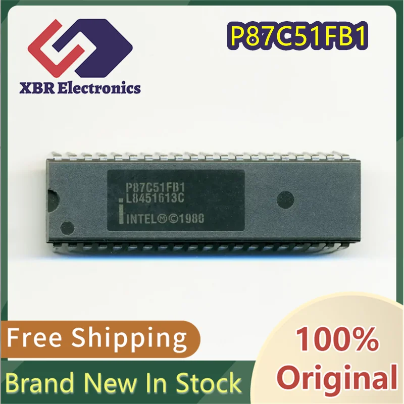 

(1/10 piece) P87C51FB1 P87C51 DIP-40 Microcontroller Chip Brand New Authentic In Stock Free Shipping