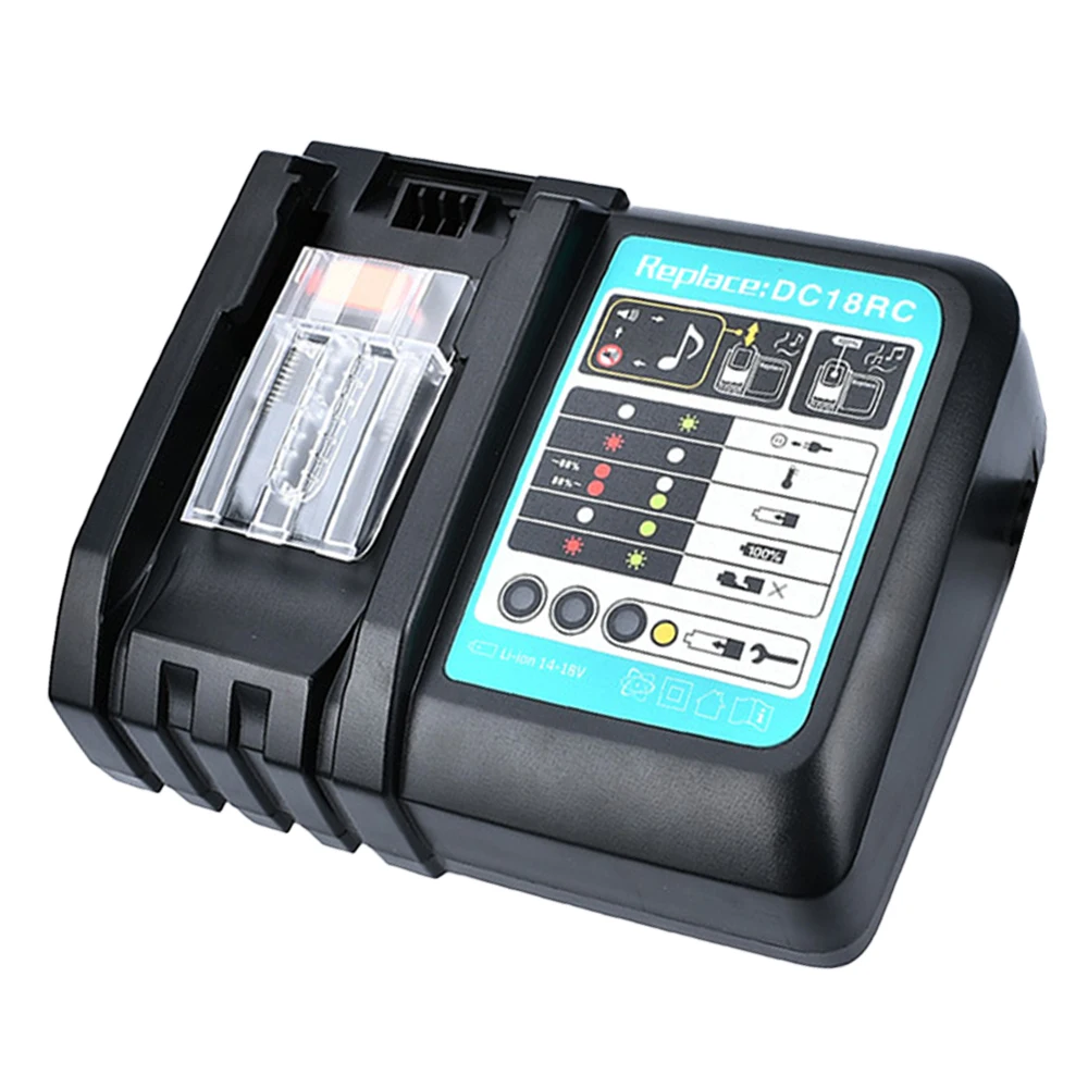 Newest Battery Charger For Makita 14.4V 18V battery BL1830 Bl1430 DC18RC DC18RA EU US Plug 3A charger