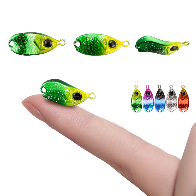 

5 Pcs New 3g 5g Mini Jig Bait Fishing Lure Metal Sink Spoon Perch Bass Trout Wobbler Baits Kit High Quality