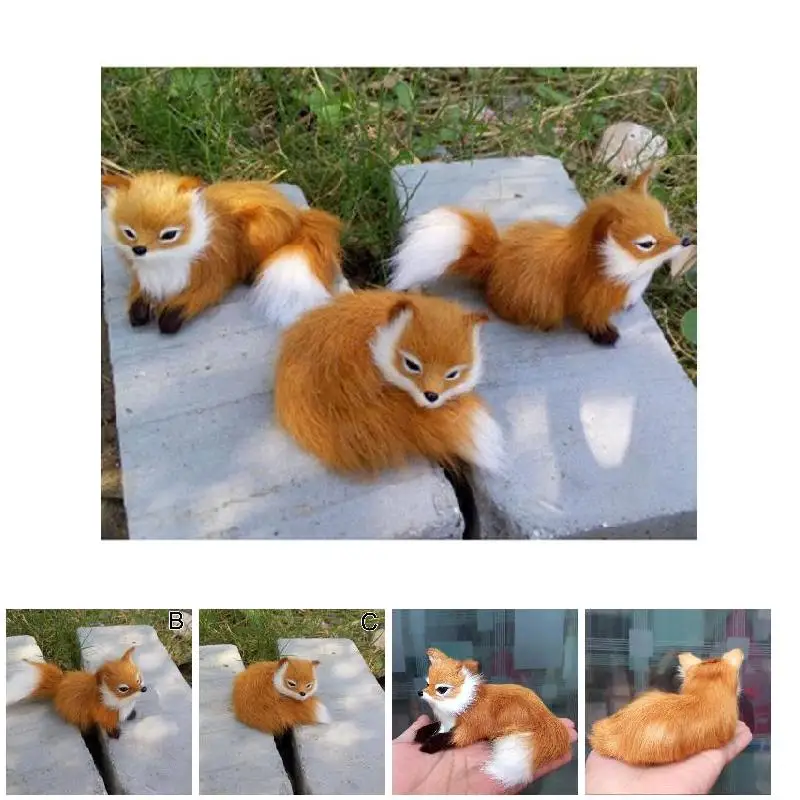 1 stks simulatie dier vossen knuffel pop fotografie voor kinderen kinderen verjaardagscadeau