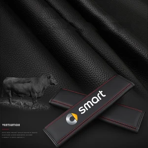 غطاء واقي من حزام الأمان الجلدي لهاتف سمارت فورتو، سمارت فورتو 451 450 453 EQ فورفور، اكسسوارات داخلية للسيارة، 1 قطعة أفضل 12 مبيعات ذكية fortwo 451 رف - رقم 5