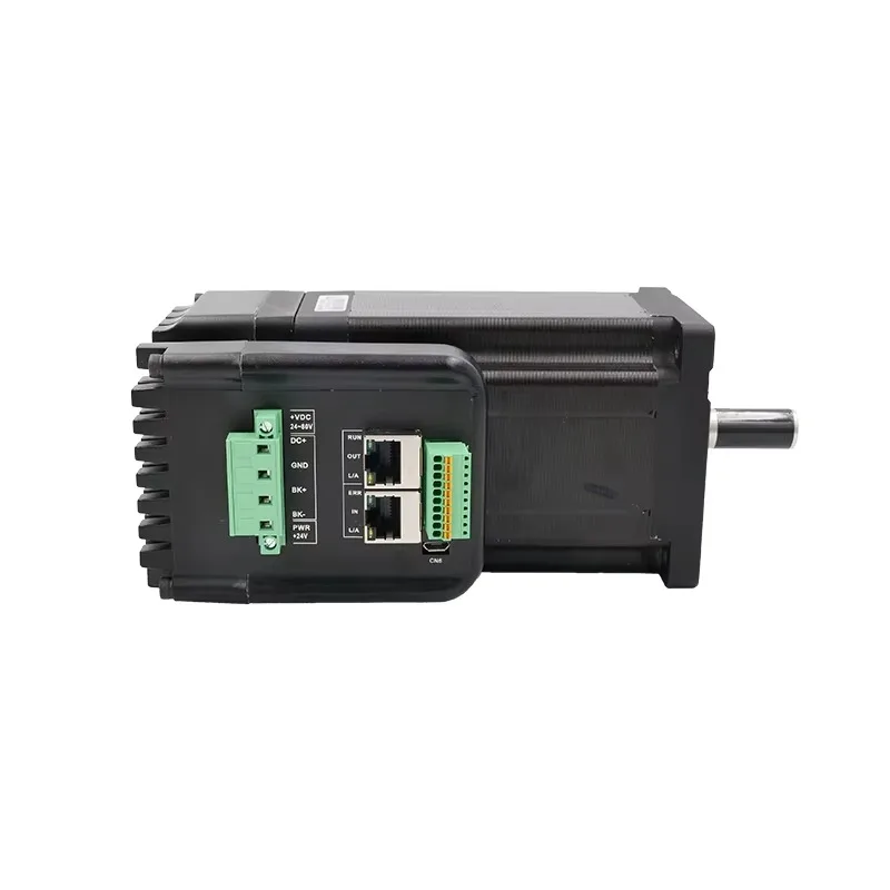 IHSS86-80-100-EC Hot Sale 80VDC 9.5Nm 6A Nema34 Integrated EtherCAT Stepper Motor With Encoder