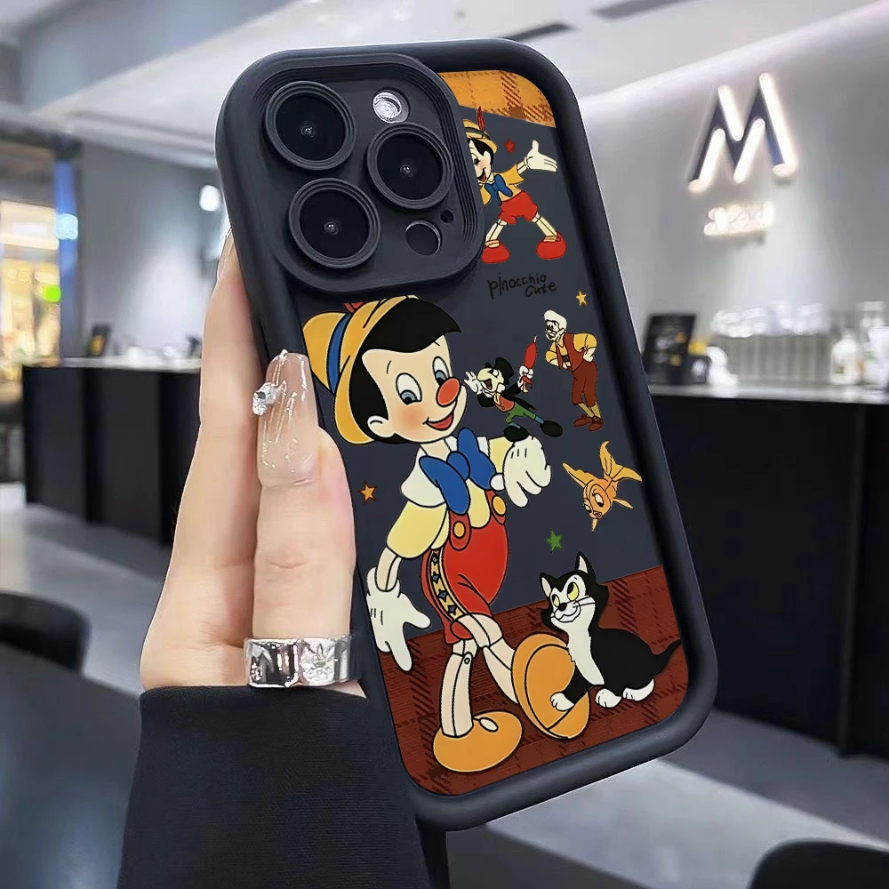 Pinocchio Adventures Phone Case for Samsung Galaxy A73 A71 A55 A54 A53 A52 A51 A34 A33 A32 A23 A14 A13 A12 A06 4G 5G Soft Cover