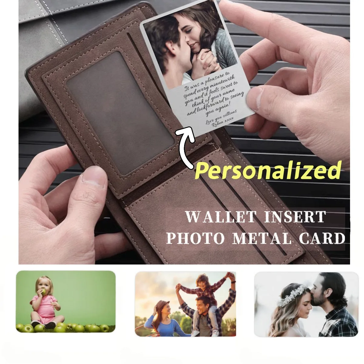 Customized Photo Text Anime Metal Card Personalized Wallet Card Aluminum Sheet Thin Design Picture Business Waterproof Card Gift