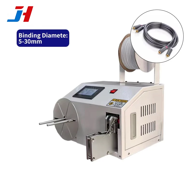 Multifunction Automatic Cable Winding Tying Machine Wire Coiler for Data Power Headphone cordUSB HDMI Cables