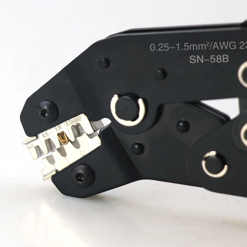 SN-58B Abisolierzange und Crimpzange, Multifunktionales Crimpwerkzeug für Flachsteckverbinder, Elektrisches Verdrahtungswerkzeug – Detail 7