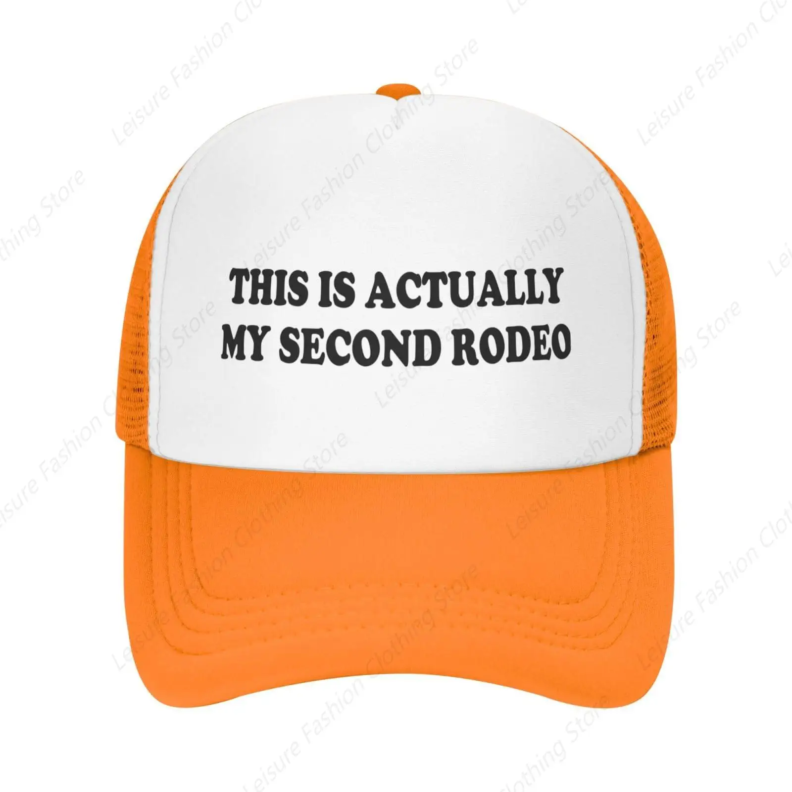 This is Actually My Second Rodeo Funny Hat for Men Baseball Caps Trucker Hats Adjustable for Outdoor Sports Sun Cap Fishing Caps