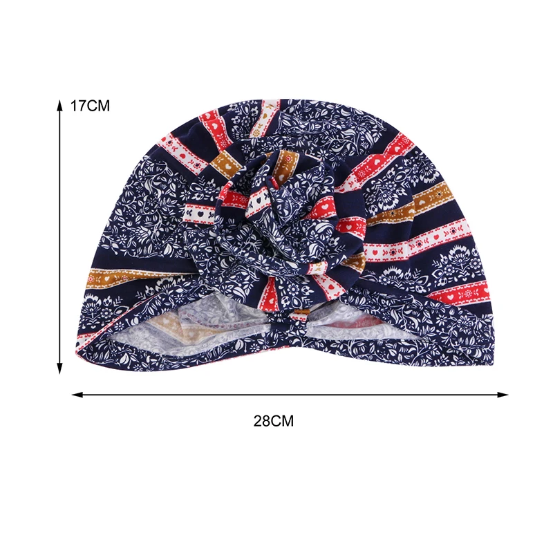 New Women Cotton Floral Print Turban Muslim Bandanas Chemo Hat Sleep Caps Girl Skullies Beanies Head Wrap For Hair Loss Cap