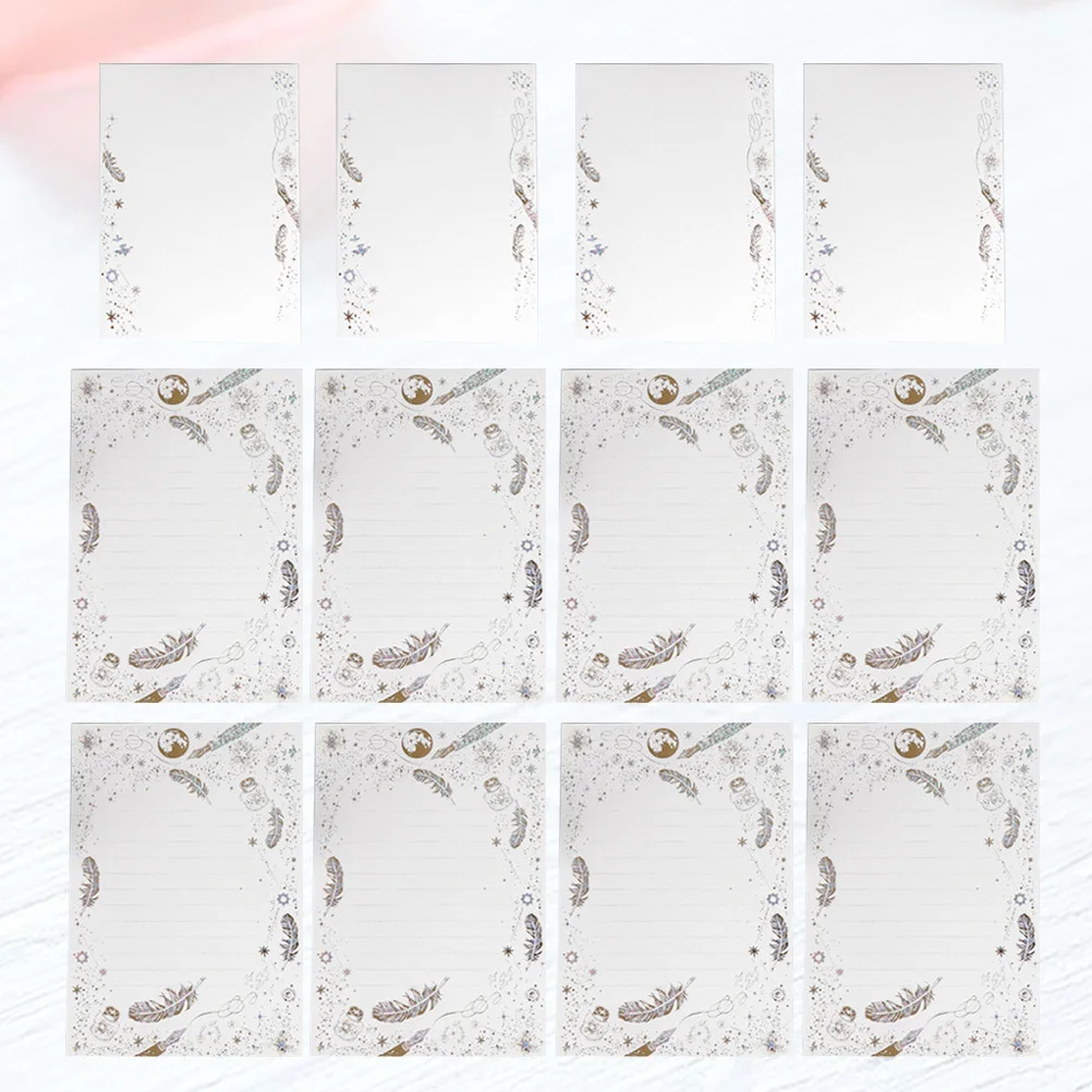 

Kraft Paper Stationery Set Hot Stamping Pattern Letter Paper Envelops For Christmas Diy Invitation Cards