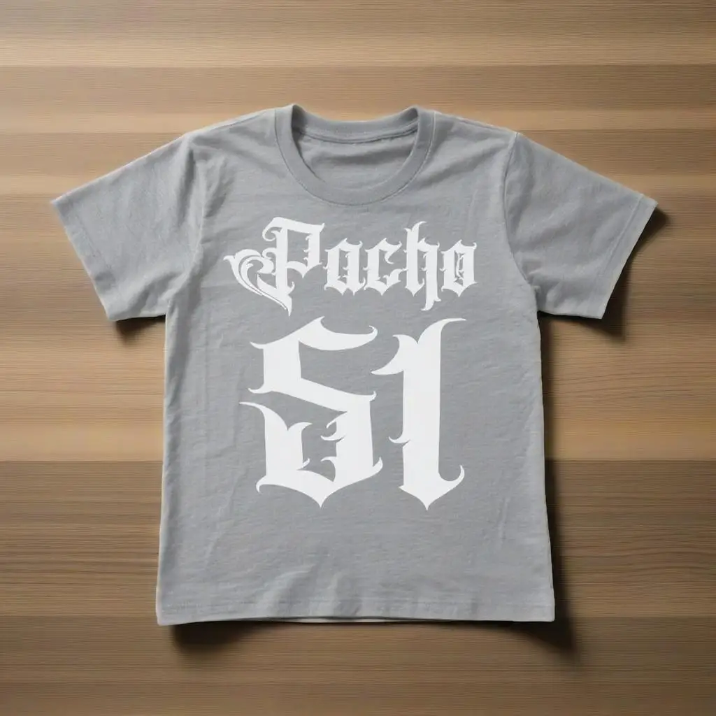 

Модная мужская футболка Pacho 51, мужская и женская свободная футболка с короткими рукавами в стиле уличного ретро, хлопчатобумажная ткань, праздничный подарок