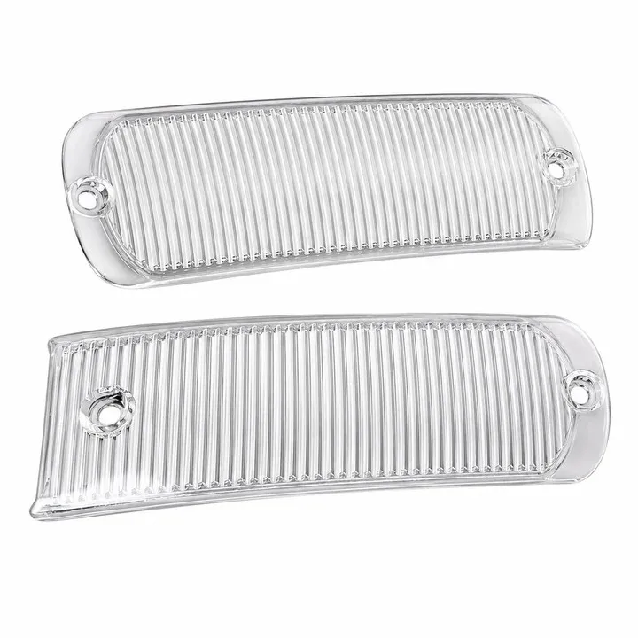 One Set of 2 Pieces Left & Right Sides // RS Style Dummy Fog Light Clear Lens Blanks For Porsche 911 964 1989-1994