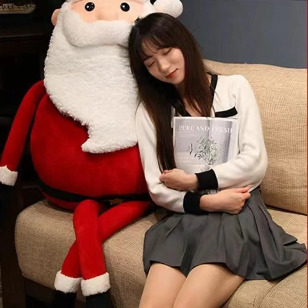 Kreskówkowy Wesołych Świąt Święty Mikołaj Pluszak Miękki Uroczy Świąteczny Pluszak Zabawki Śliczna Wypchana Lalka Dekoracje Świąteczne Festiwal