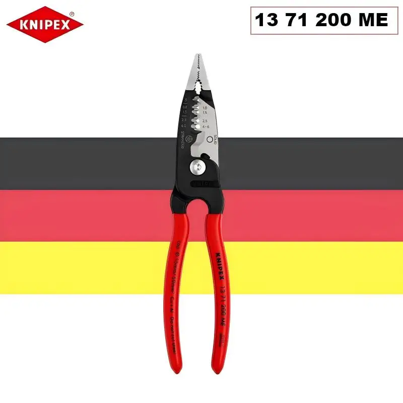 

KNIPEX 13 71, 200 ME, многофункциональные инструменты для зачистки кованой проволоки с прецизионным позиционированием кромок, инструменты немецкого производства
