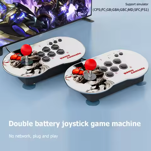 POWKIDDY MT6 4K HD Video Arcade Game Console 3D Dual Controller Joystick 10000+ Games HDMI-compatible Game Player for PS1