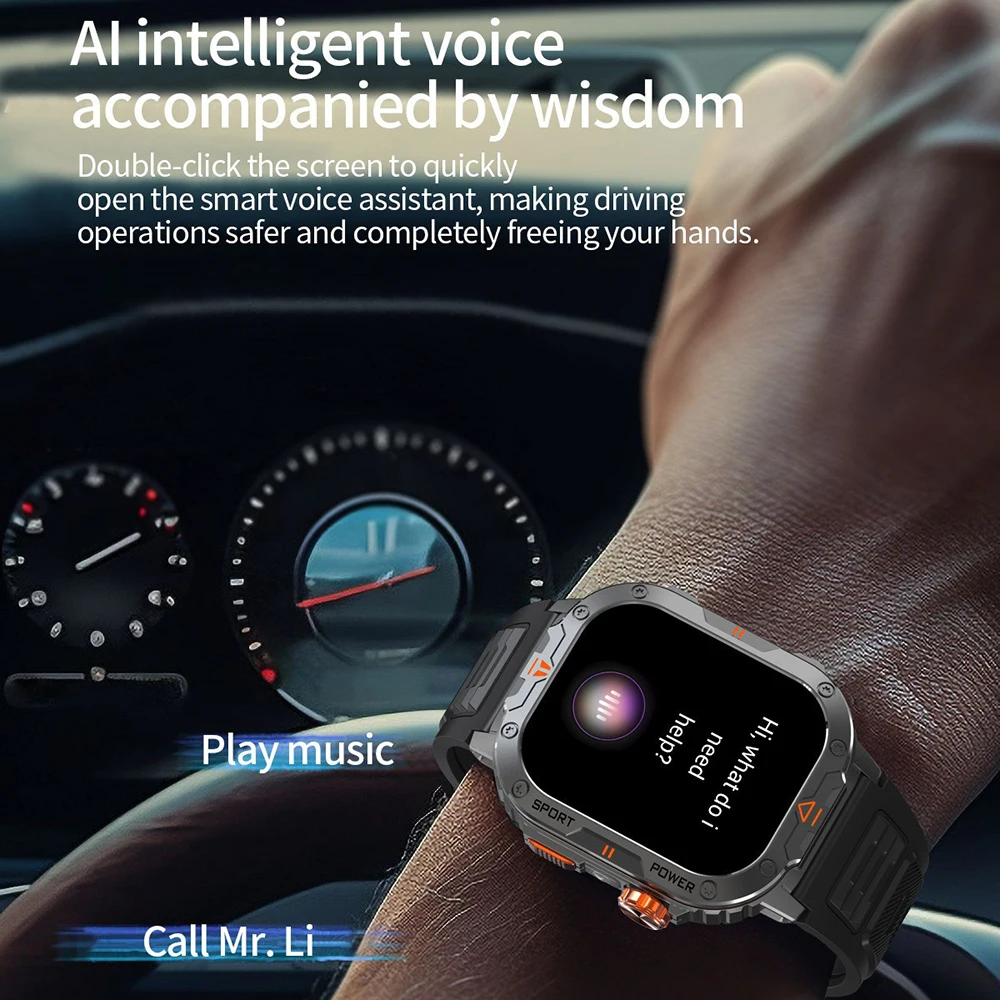 Reloj inteligente NX20 para hombres y mujeres, reproducción de música Local, linterna, relojes de pulsera, reloj inteligente de 2,0 ", reloj de pulsera electrónico, pulsera de Fitness