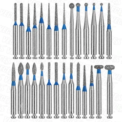 10pcs Low Speed Contra Angle Diamond Burs Dental Diamond Burs Drill Dental Lab or Clinic Shank diameter 2.5mm