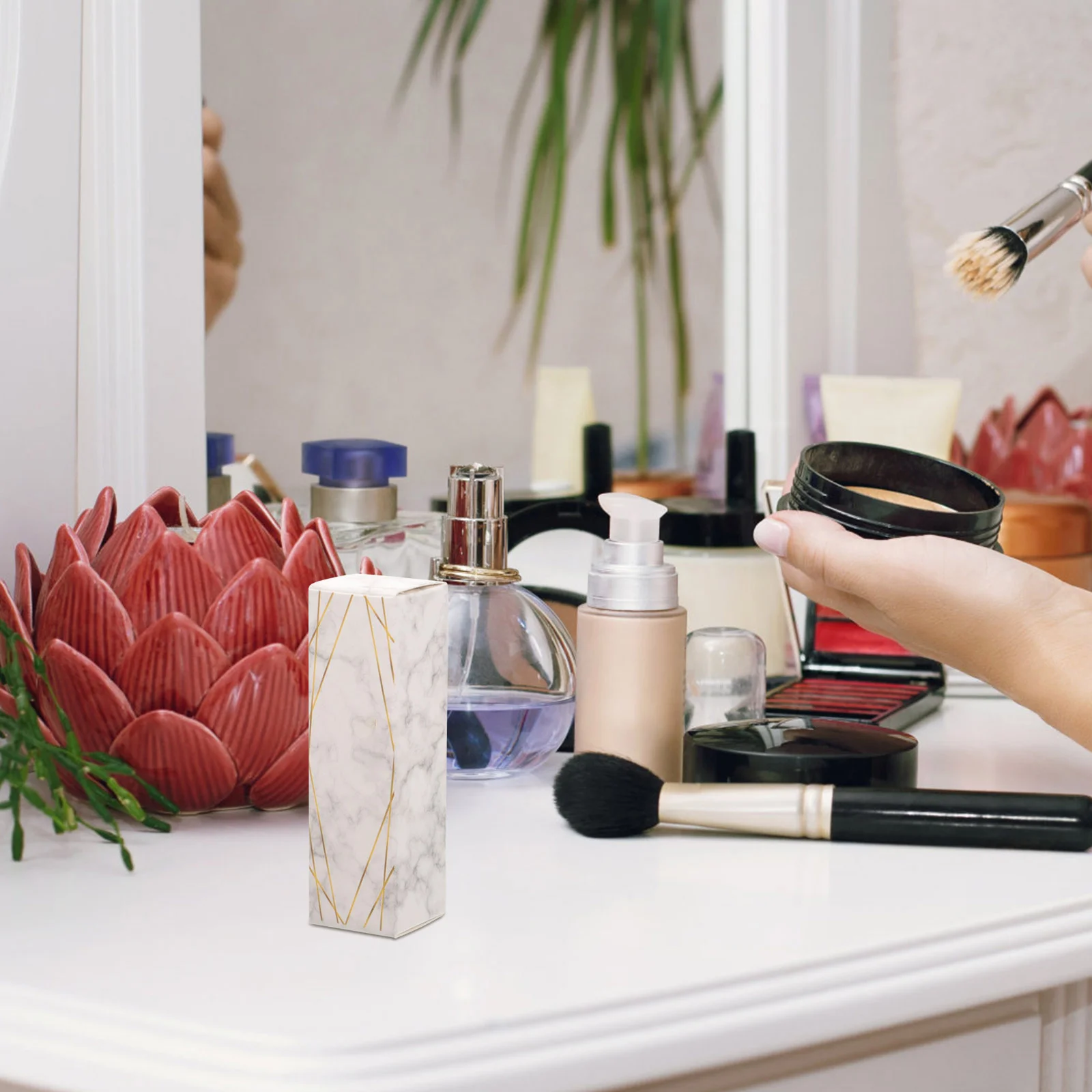 

50Pcs Empty Lipstick Box Paper Gift Box for Storing Lip Gloss Cream Perfume Mini Bottle Portable Handbag Friendly Storage