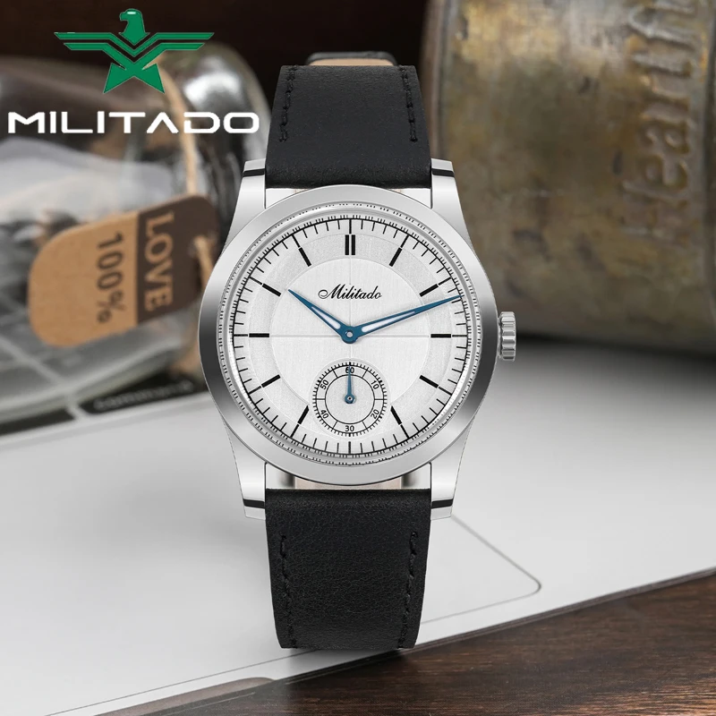 

Militado ML09 Мужские часы VD78 Кварцевый механизм BGW9 Светящиеся часы K1 Сапфировое стекло 100 м Водонепроницаемые кварцевые часы