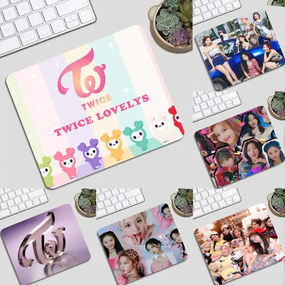 Tapete de Mesa para Teclado com Pintura em Tela Kpop T-Twice, Tapete de Mesa para Estudantes, Gabinete de PC Gamer, Mouse Pad para PC Gamer