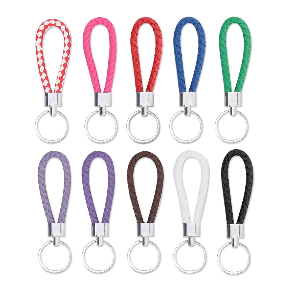 

10 Colors Car Keychain Strap 1PC Fashion for Men Women Gifts Car Key Strap KeyChains Keyrings