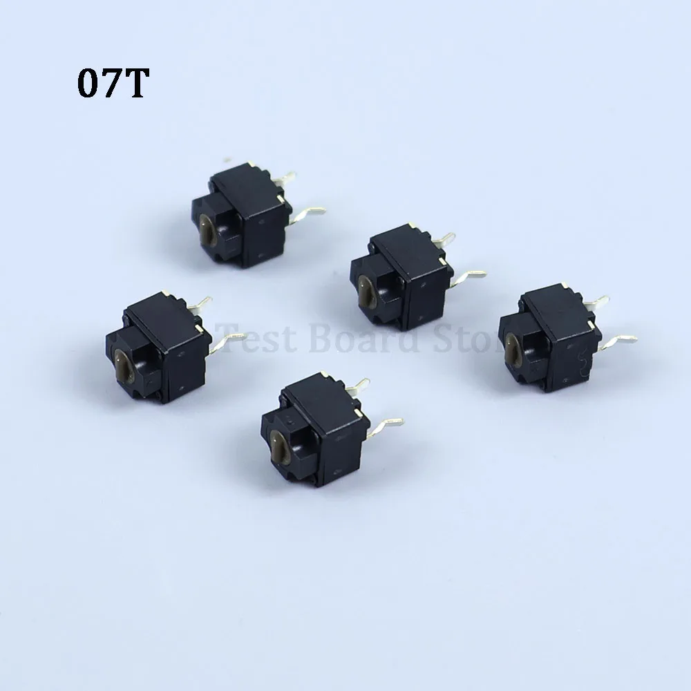 Micro bouton de commutation carré pour souris, original, 07T 07K, pour Panasonic Microsoft ie3.0 Roller io1.1 IE4.0, points noirs/marrons, 1/2/5 pièces