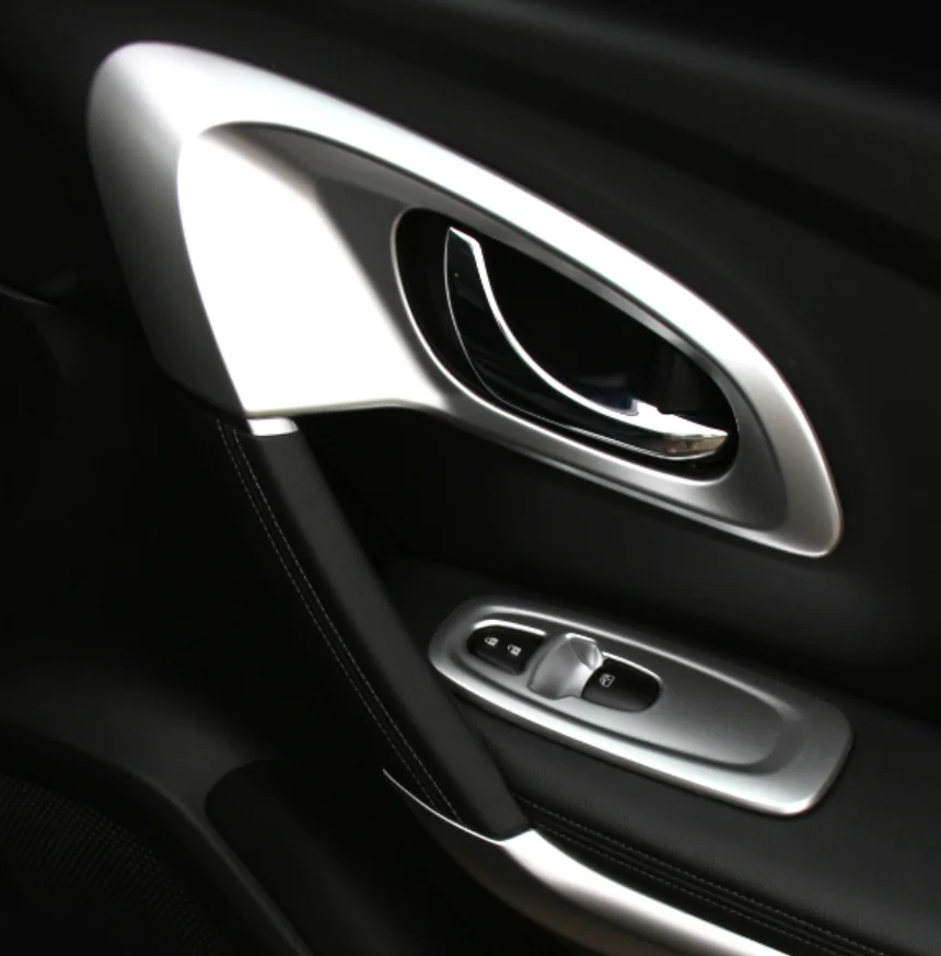 For Renault Kadjar 2016 2017 2018 ABS Auto Accessories Matte Interior Refit Kit Inner Handle Bowl Cover Trim