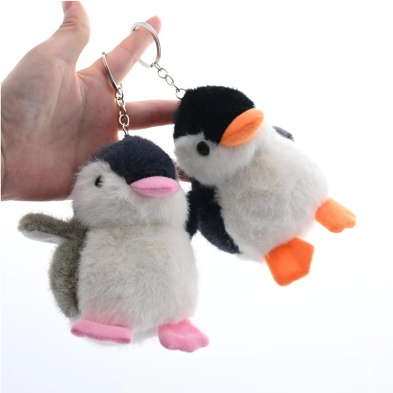 Oceanarium llavero de juguete de pingüino de peluche de dibujos animados, colgante de Animal pequeño lindo, decoración de mochila escolar para niños, dijes, regalo de cumpleaños de vacaciones