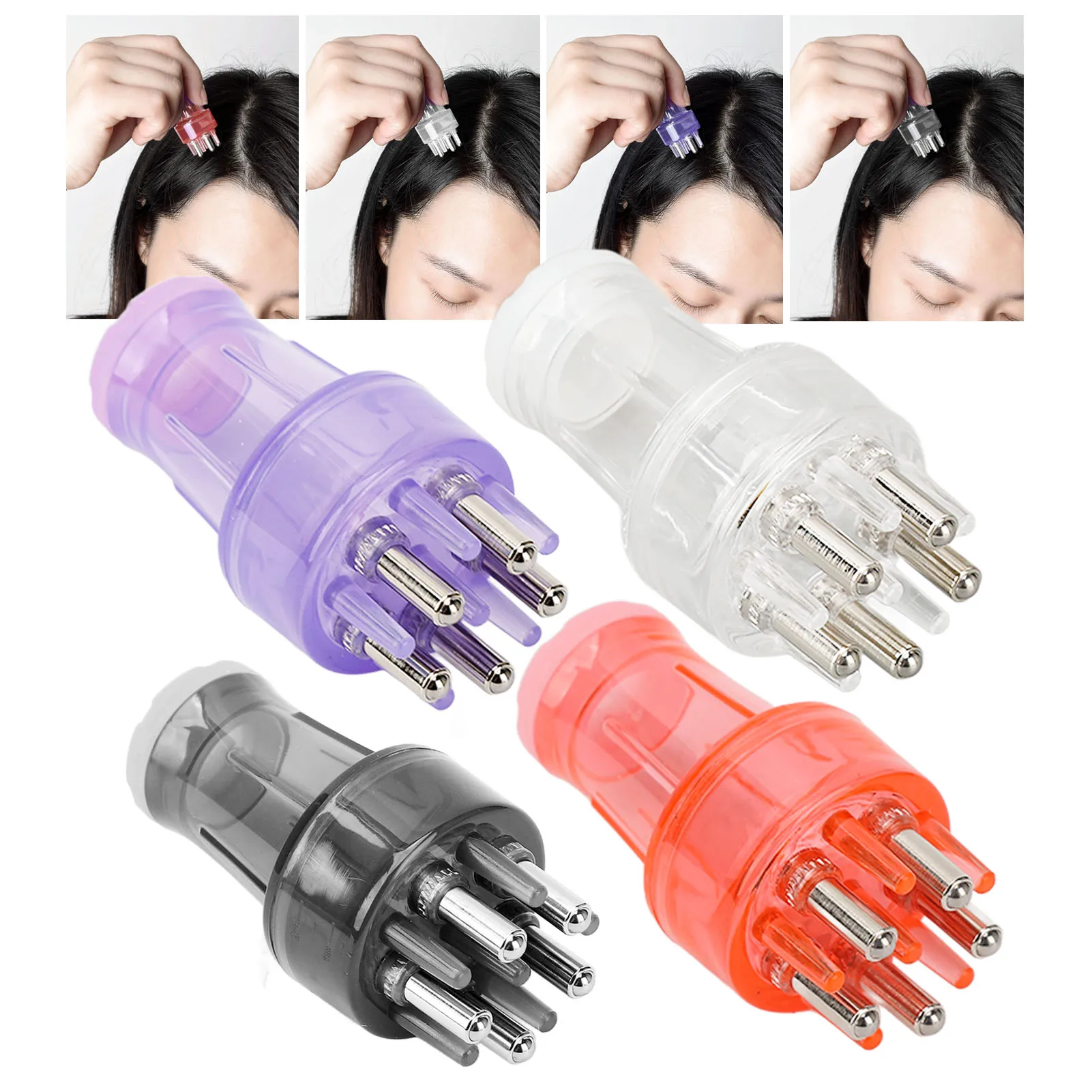 Hair Oil Applicator Comb Handheld Scalp Applicator Comb Prevent Leakage Hair Growth Oil Massage Comb 3ml Capacity