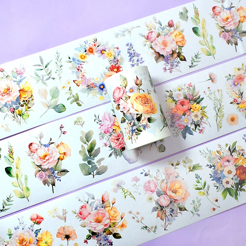 New Floral Chinese Ancient Girl Cute Masking Washi PET Tape for Planner Collage Journal Decortion